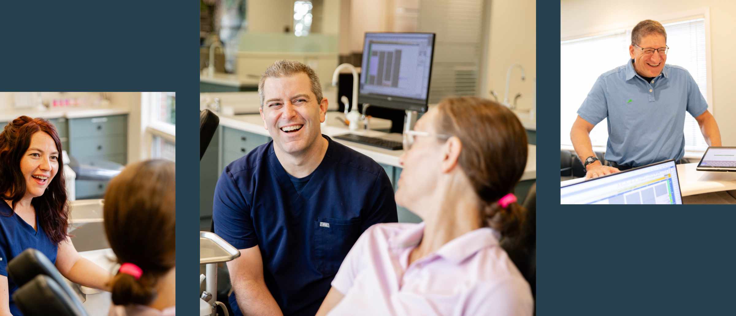 collage of photos of Brady Orthodontics patients